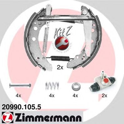 ZIMMERMANN 209901055 -  Комплект тормозных колодок