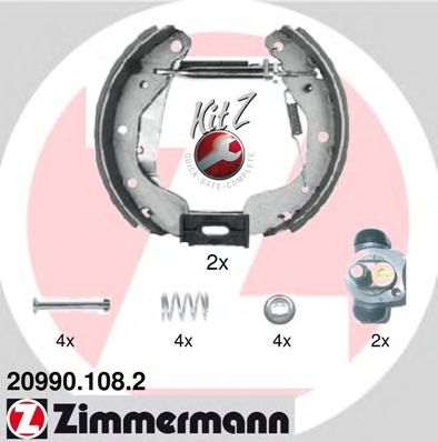 ZIMMERMANN 209901082 -  Комплект тормозных колодок