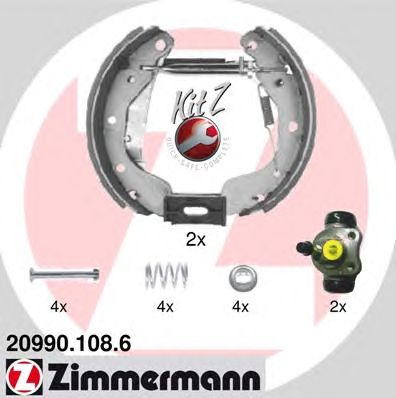 ZIMMERMANN 209901086 -  Комплект тормозных колодок