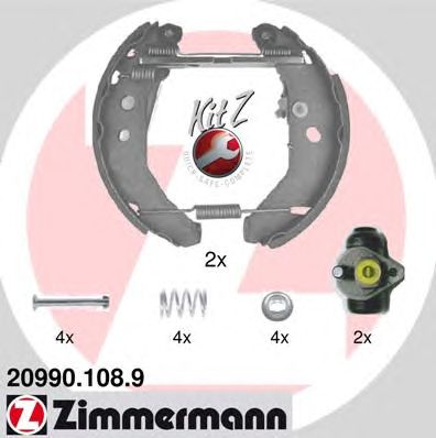 ZIMMERMANN 209901089 -  Комплект тормозных колодок