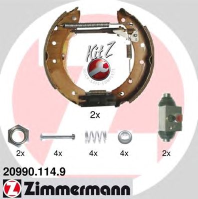 ZIMMERMANN 209901149 -  Комплект тормозных колодок