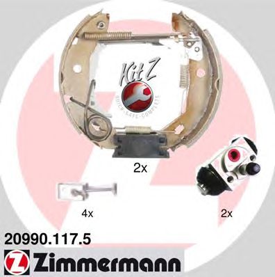 ZIMMERMANN 209901175 -  Комплект тормозных колодок