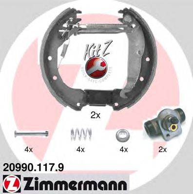 ZIMMERMANN 209901179 -  Комплект тормозных колодок