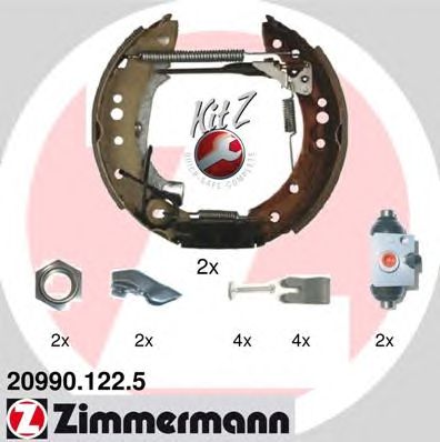 ZIMMERMANN 209901225 -  Комплект тормозных колодок