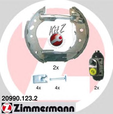ZIMMERMANN 209901232 -  Комплект тормозных колодок