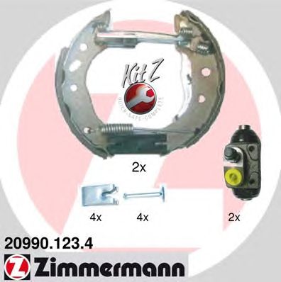 ZIMMERMANN 209901234 -  Комплект тормозных колодок