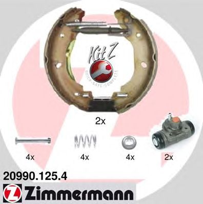 ZIMMERMANN 209901254 -  Комплект тормозных цилиндров и колодок