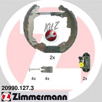 ZIMMERMANN 209901273 -  Комплект тормозных цилиндров и колодок