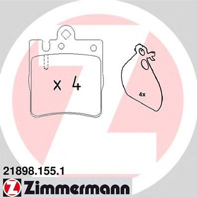 ZIMMERMANN 218981551 -  Комплект тормозных колодок, дисковый тормоз