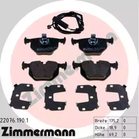 ZIMMERMANN 220761901 -  Комплект тормозных колодок, дисковый тормоз