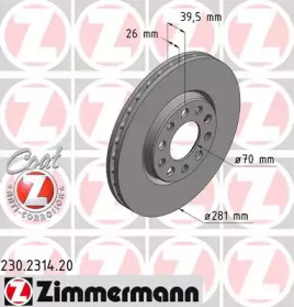 ZIMMERMANN 230231420 -  Тормозной диск