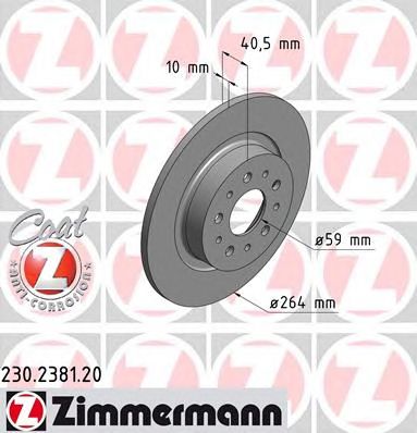 ZIMMERMANN 230238120 -  Тормозной диск