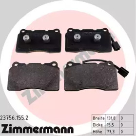 ZIMMERMANN 237561552 -  Комплект тормозных колодок, дисковый тормоз