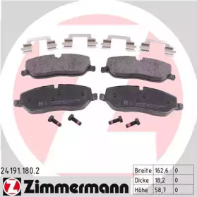ZIMMERMANN 241911802 -  Комплект тормозных колодок, дисковый тормоз