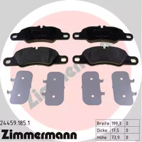 ZIMMERMANN 244591851 -  Комплект тормозных колодок, дисковый тормоз