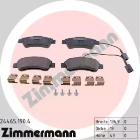 ZIMMERMANN 244651904 -  Комплект тормозных колодок, дисковый тормоз