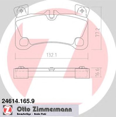 ZIMMERMANN 246141659 -  Комплект тормозных колодок, дисковый тормоз