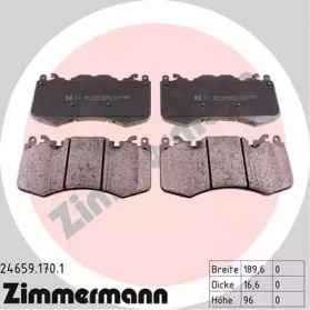 ZIMMERMANN 246591701 -  Комплект тормозных колодок, дисковый тормоз