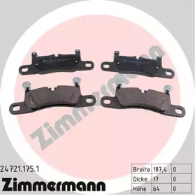 ZIMMERMANN 247211751 -  Комплект тормозных колодок, дисковый тормоз