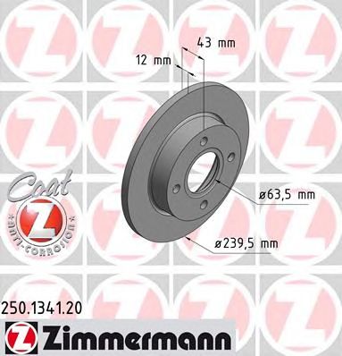 ZIMMERMANN 250134120 -  Тормозной диск