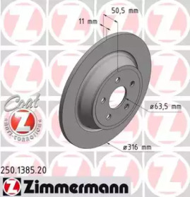ZIMMERMANN 250138520 -  Тормозной диск