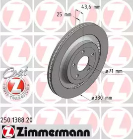 ZIMMERMANN 250138820 -  Тормозной диск
