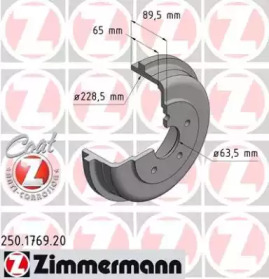 ZIMMERMANN 250176920 -  Диск тормозной, Coat Z