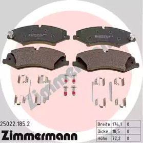 ZIMMERMANN 250221852 -  Комплект тормозных колодок, дисковый тормоз