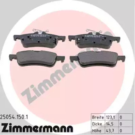 ZIMMERMANN 250541501 -  Комплект тормозных колодок, дисковый тормоз