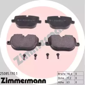 ZIMMERMANN 250851701 -  Комплект тормозных колодок, дисковый тормоз