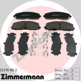 ZIMMERMANN 253781852 -  Комплект тормозных колодок, дисковый тормоз