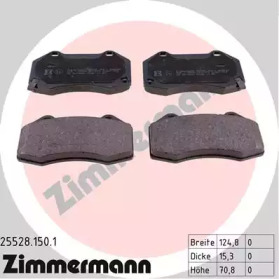 ZIMMERMANN 255281501 -  Комплект тормозных колодок, дисковый тормоз