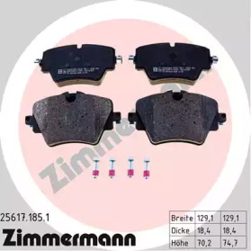 ZIMMERMANN 256171851 -  Комплект тормозных колодок, дисковый тормоз