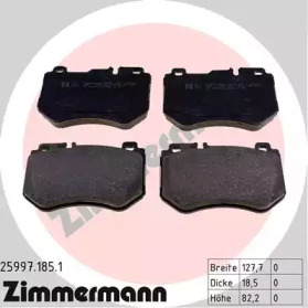 ZIMMERMANN 259971851 -  Комплект тормозных колодок, дисковый тормоз