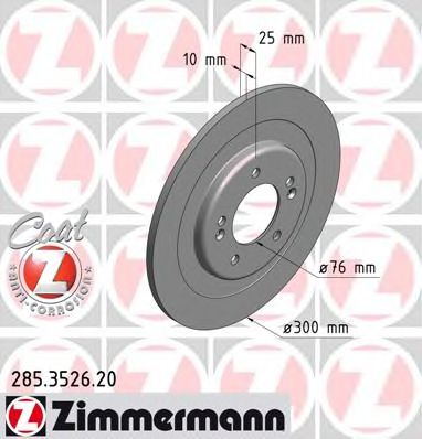 ZIMMERMANN 285352620 -  Тормозной диск