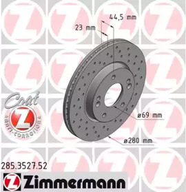 ZIMMERMANN 285352752 -  Тормозной диск