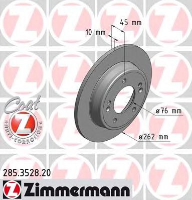 ZIMMERMANN 285352820 -  Тормозной диск