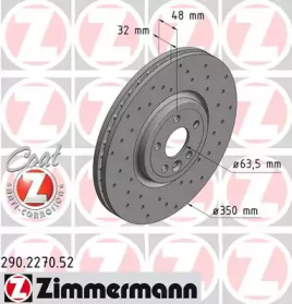 ZIMMERMANN 290227052 -  Тормозной диск