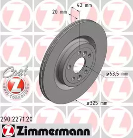 ZIMMERMANN 290227120 -  Тормозной диск