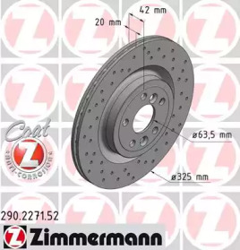 ZIMMERMANN 290227152 -  Тормозной диск