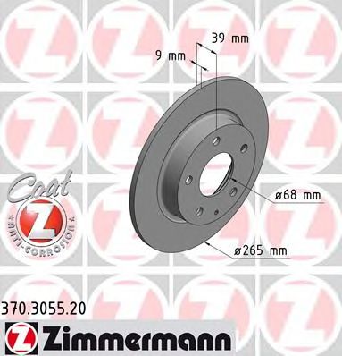 ZIMMERMANN 370305520 -  Тормозной диск