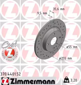 ZIMMERMANN 370440152 -  Тормозной диск