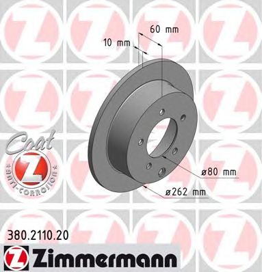 ZIMMERMANN 380211020 -  Тормозной диск