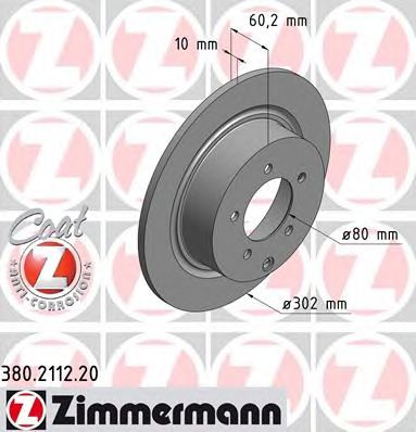 ZIMMERMANN 380211220 -  Тормозной диск