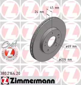 ZIMMERMANN 380216420 -  Тормозной диск