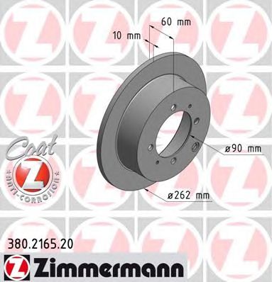 ZIMMERMANN 380216520 -  Тормозной диск