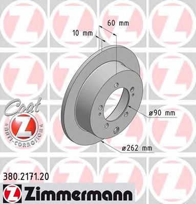 ZIMMERMANN 380217120 -  Тормозной диск