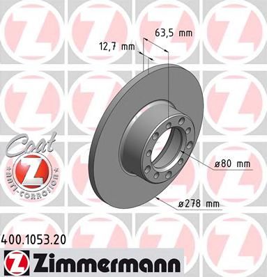 ZIMMERMANN 400105320 -  Тормозной диск