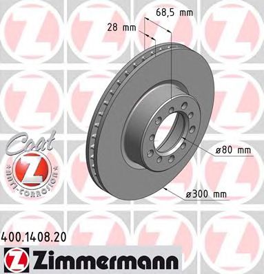 ZIMMERMANN 400140820 -  Тормозной диск