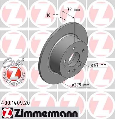 ZIMMERMANN 400140920 -  Тормозной диск